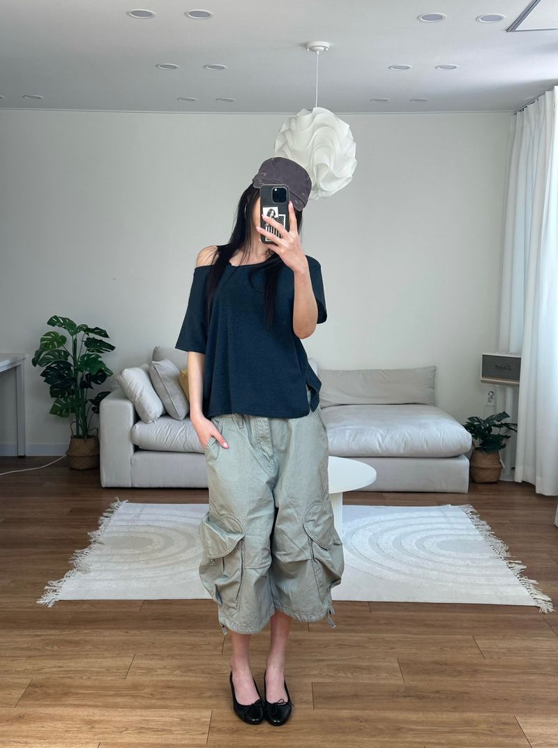 heart cargo bermuda shorts