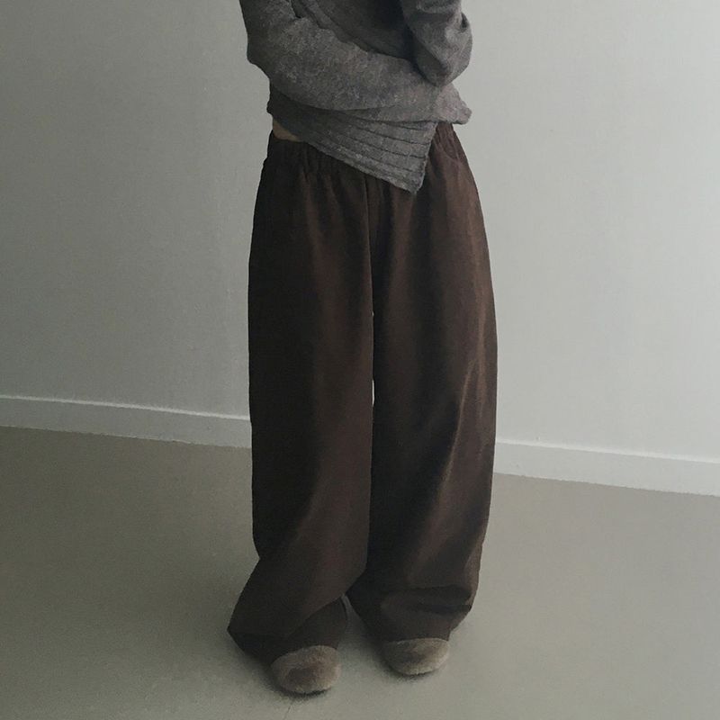 WONDER WONDER(ワンダーワンダー)の「Turnon cotton color wide banding pants(Pants)」