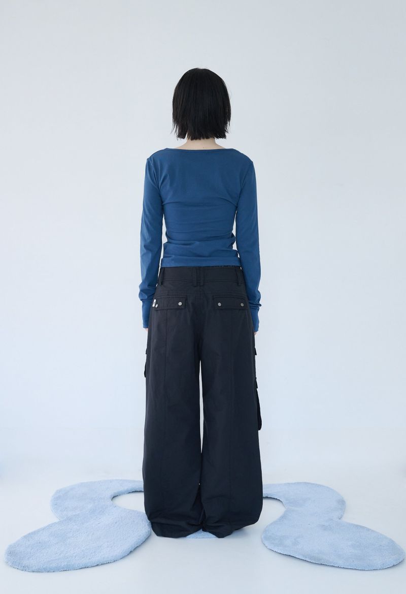 3-WAY MESH POCKET CARGO PT VINTAGE BLACK