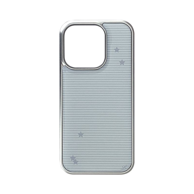 LOVD（ラブド）の「[MADE] SRARRY STRIPE PHONE CASE (epoxy silver bumper)（Smartphone Accessories）」