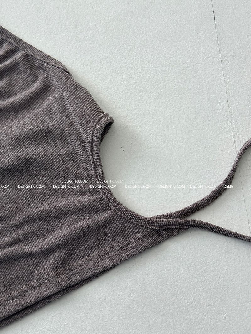Open Crop Halterneck Sleeveless