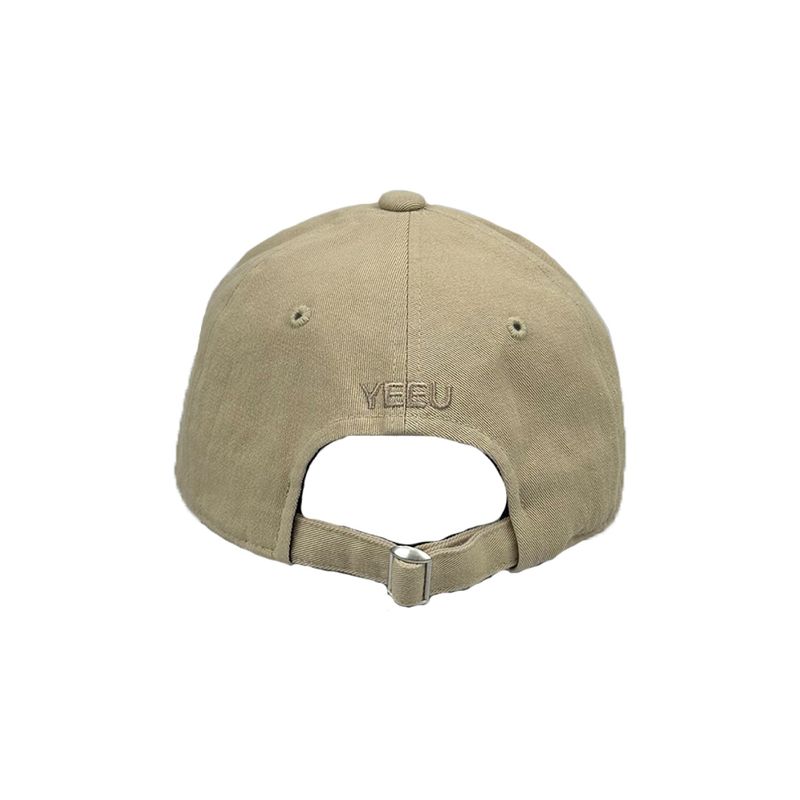 BASIC LOGO WASHED BALL CAP (BEIGE)