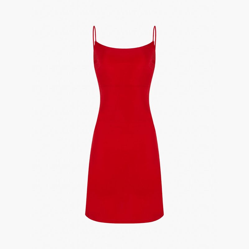 Phoebe Mini Dress Set in Cardinal Red