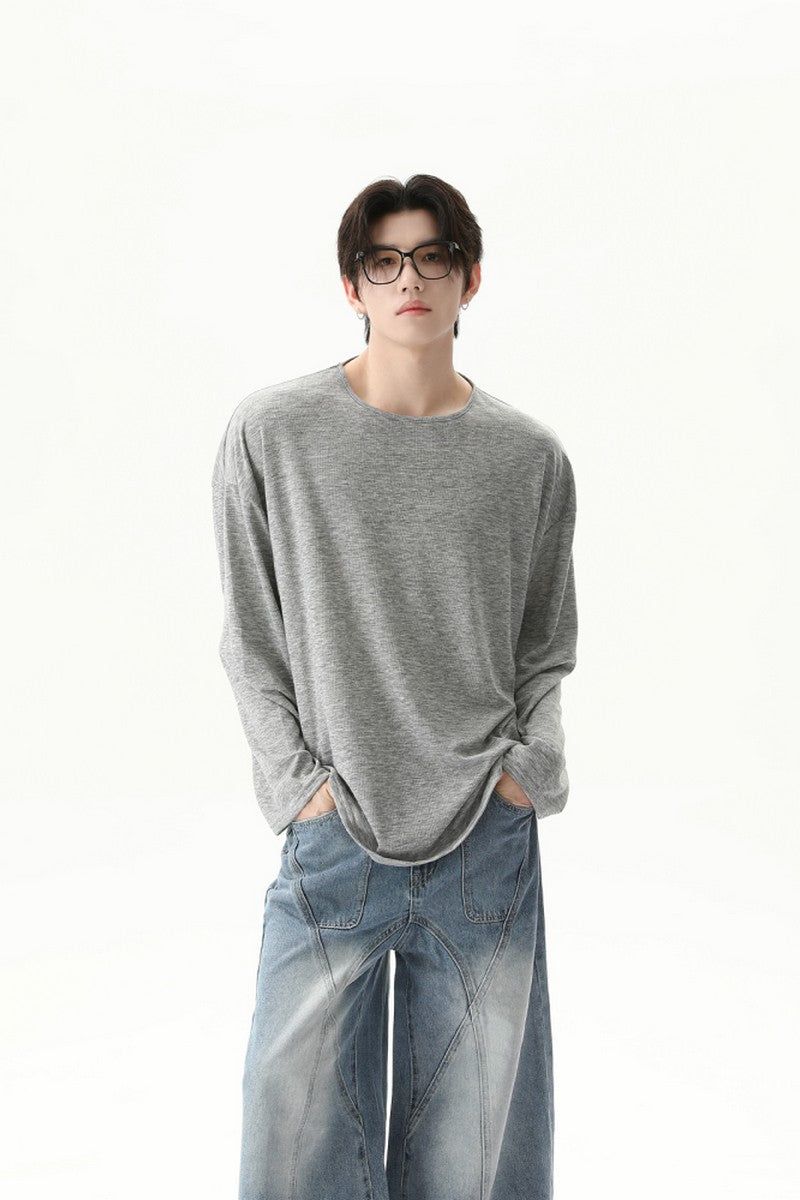 Basic Crewneck Long Sleeve Tee