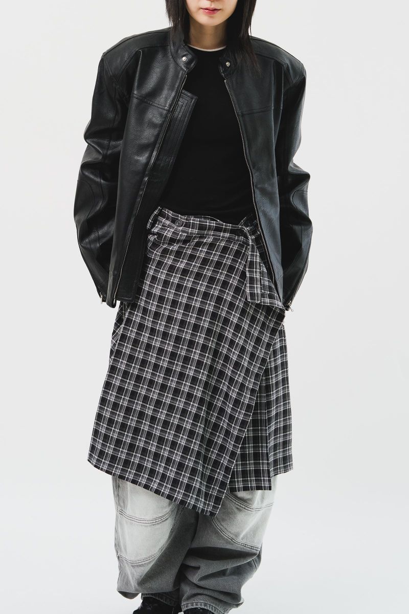 Burn Leather jacket (3color)