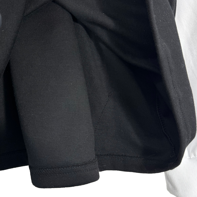 crying layered hoodie