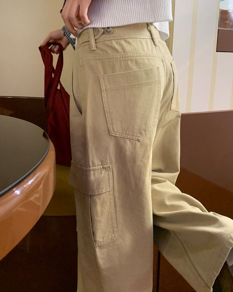 [ORIGINAL] Surf Cargo Buckle Cotton Pants