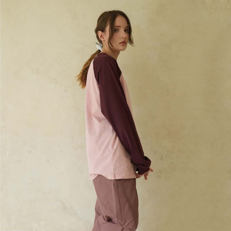 Pink Raglan Long Sleeve
