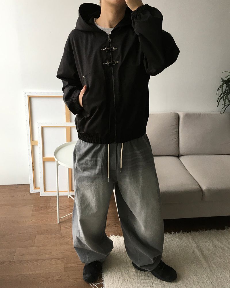 Hachi Buckle Hood Jumper