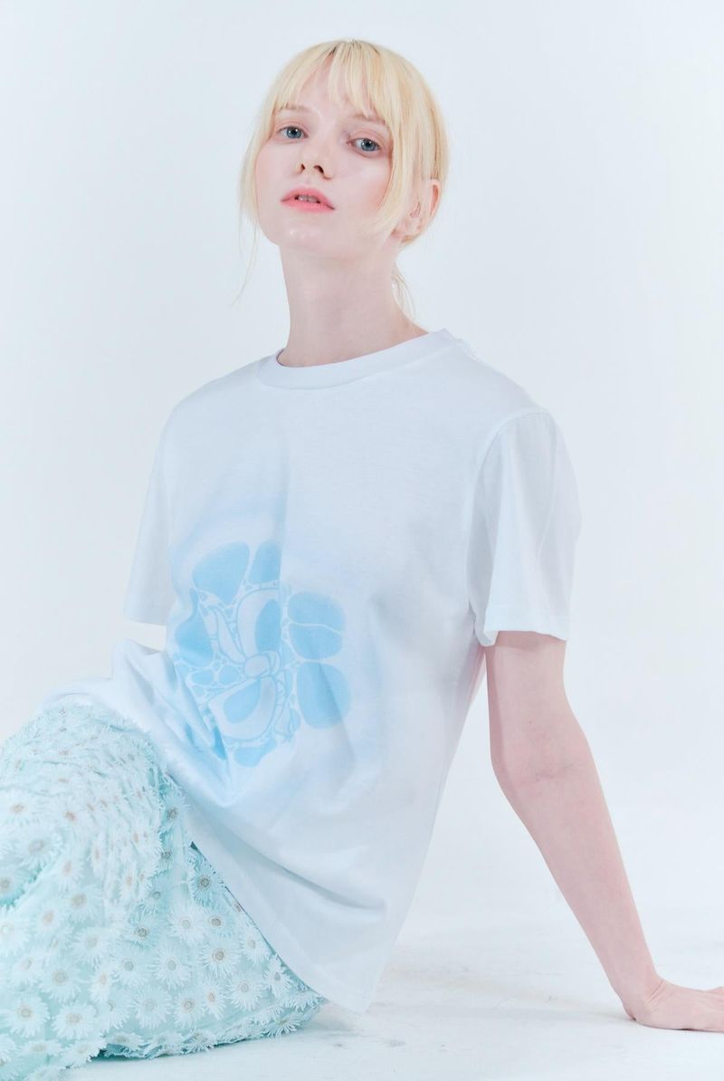 Bubble printing t-shirt