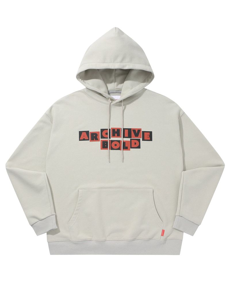 ARCHIVE BOLD(アーカイブボールド)の「AB PUZZLE HOOD (BEIGE)(Tops)」