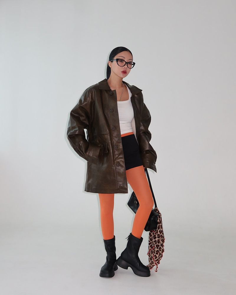 Leopard Tube Top Layered Scarf
