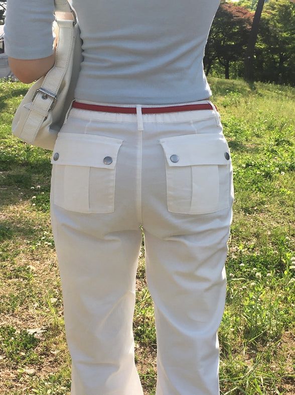 Siven Fudge Pocket Bootcut Pants