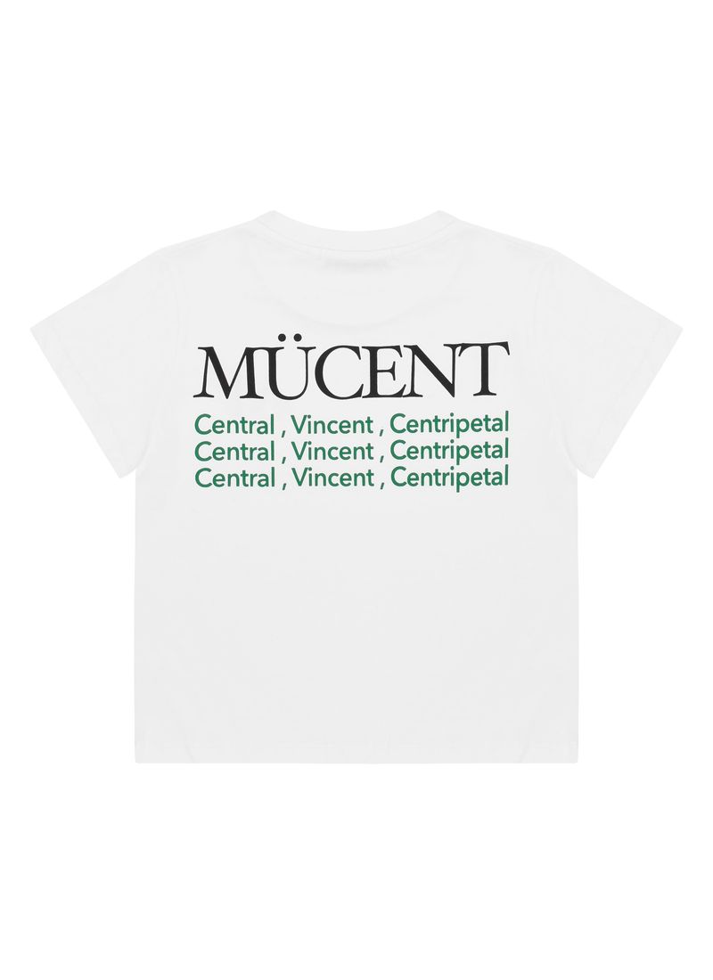 SLOGAN HALF T (Crop, Loose fit)