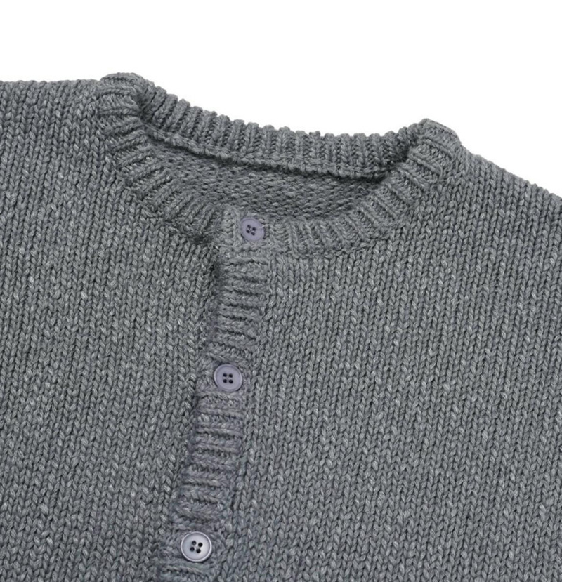 ASCLO Heavy Crop Knit Cardigan (3color)