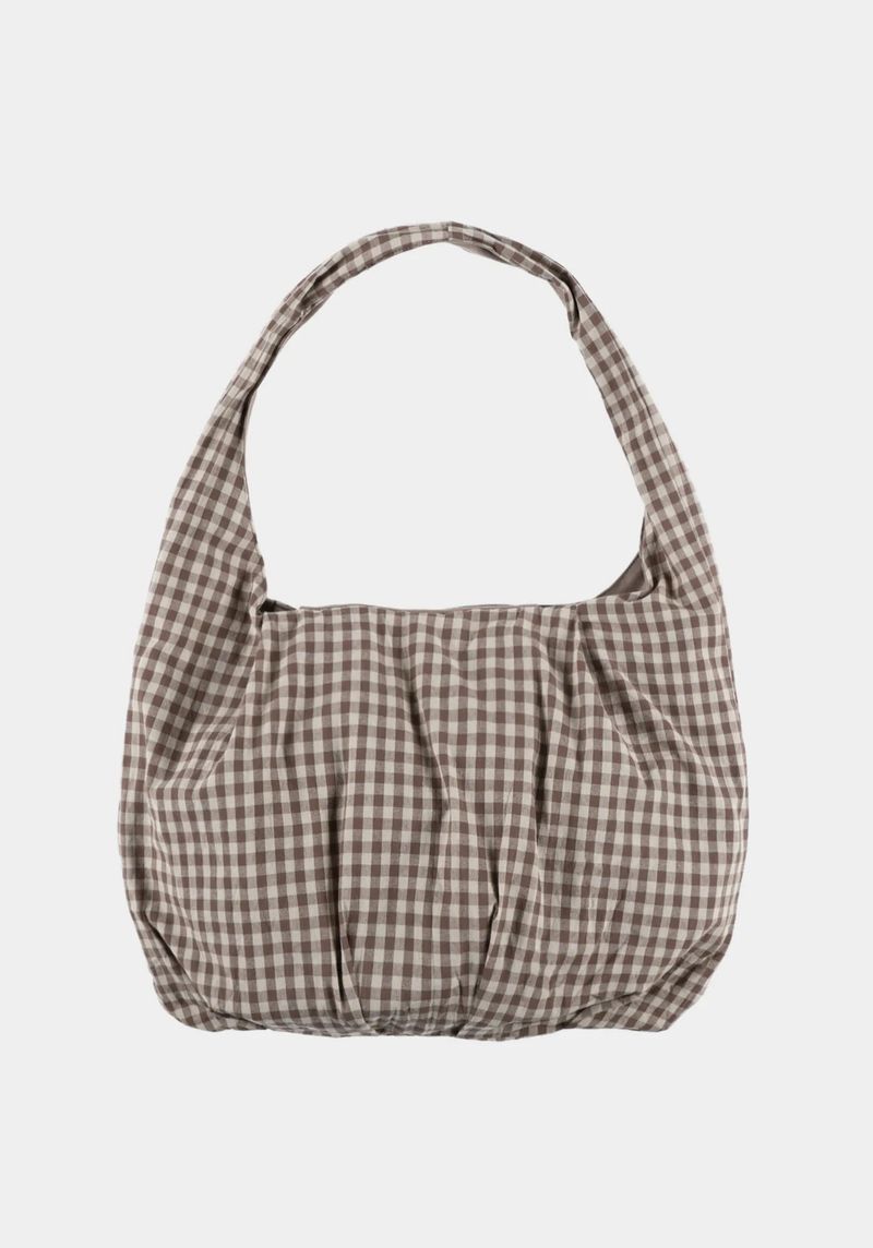 Check Packable Pumpkin Bag Charcoal