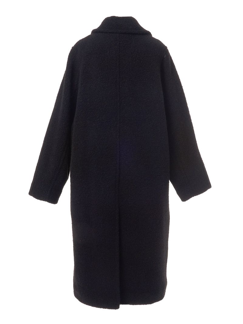 SINGLE LONG COAT_BLACK