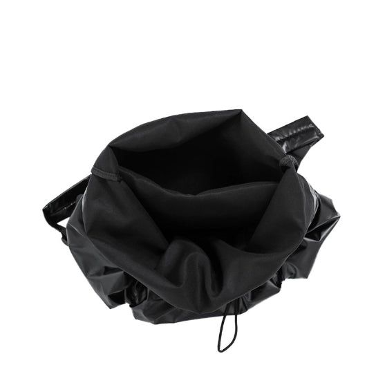 Glossy string pocket backpack