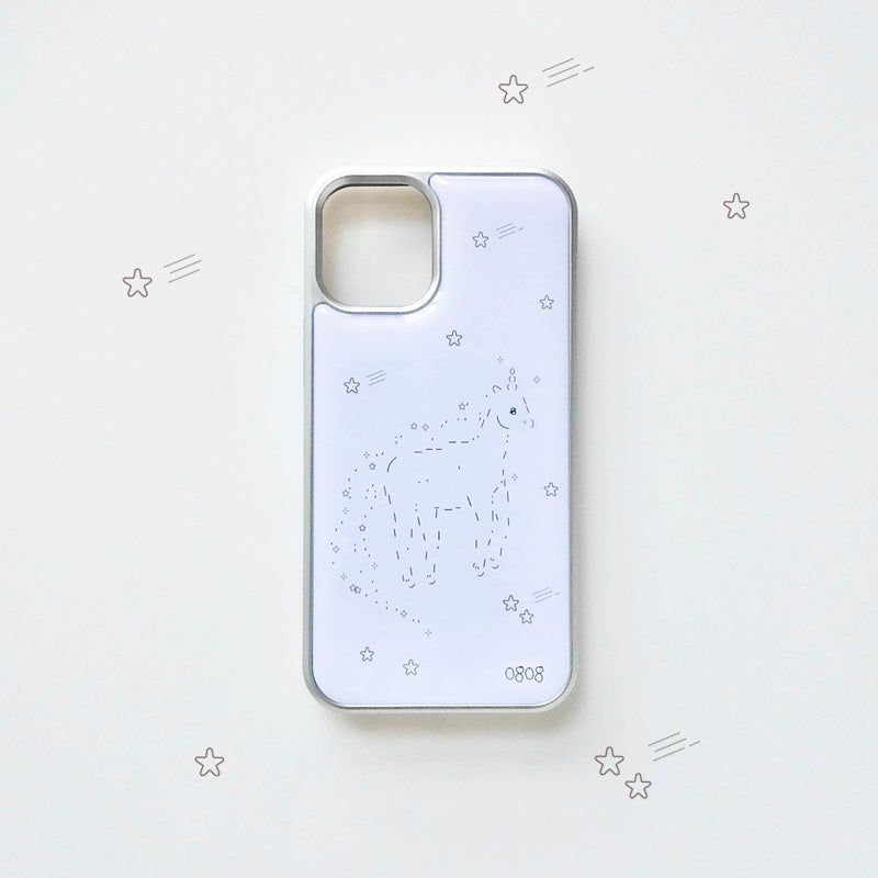 [MADE] unicorn emoji phonecase (silver)
