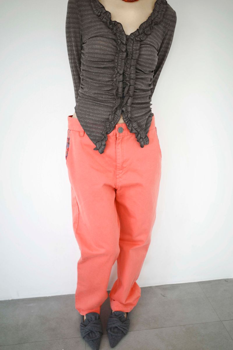 Shimmer Shirred Top