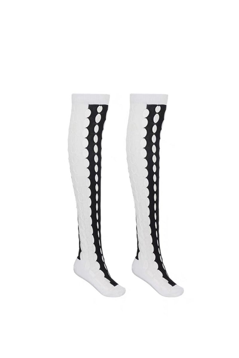 coloring hole knee socks (4 color)