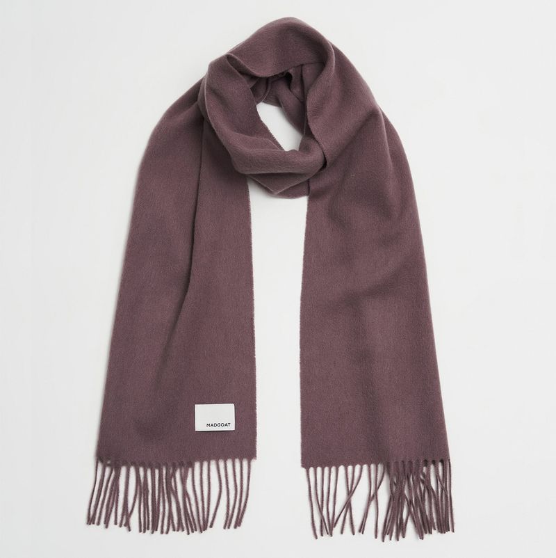 Wool Woven Scarf Solid_Purple