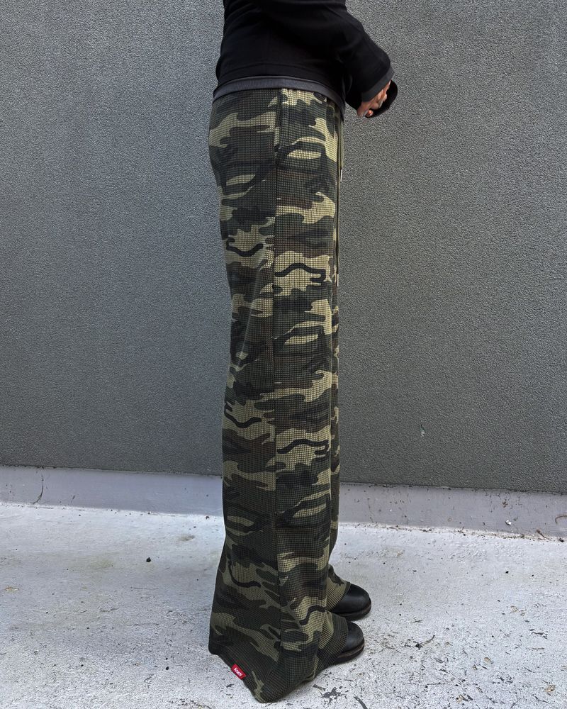 RAW Waffle Camo Flare Pants (CAMO) WOMENS