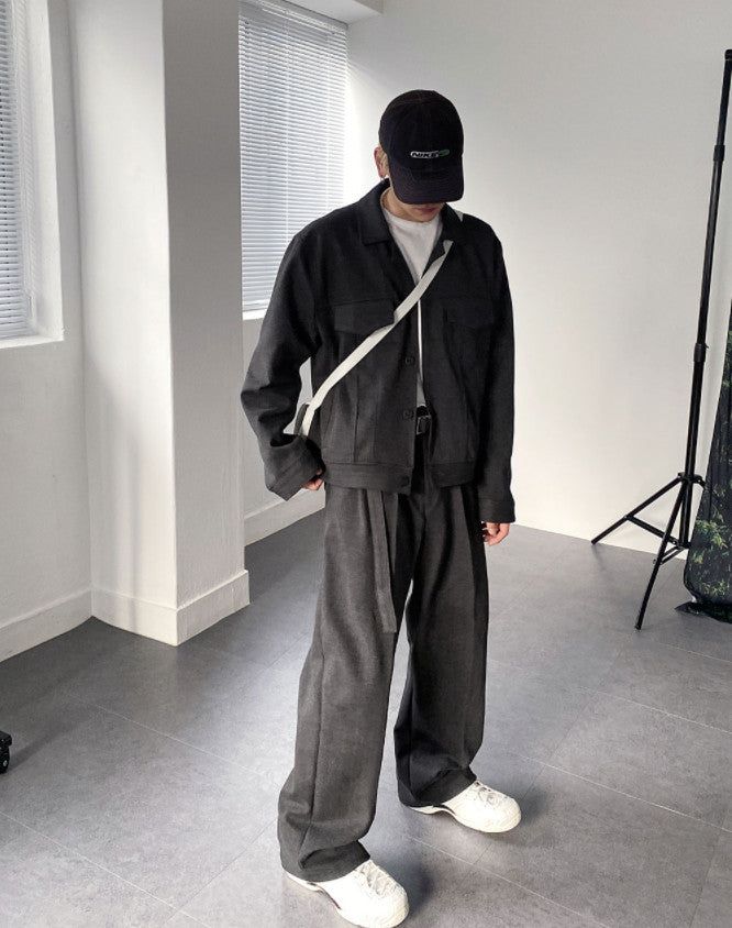 No.9180 woolen set-up trucker JK