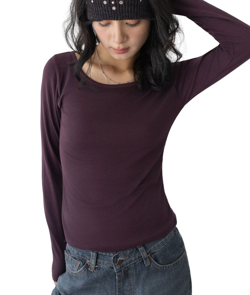 Duo U-Neck Long Sleeve T-Shirt