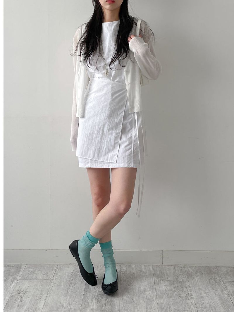 Joanne Nylon Sleeveless Wrap One Piece