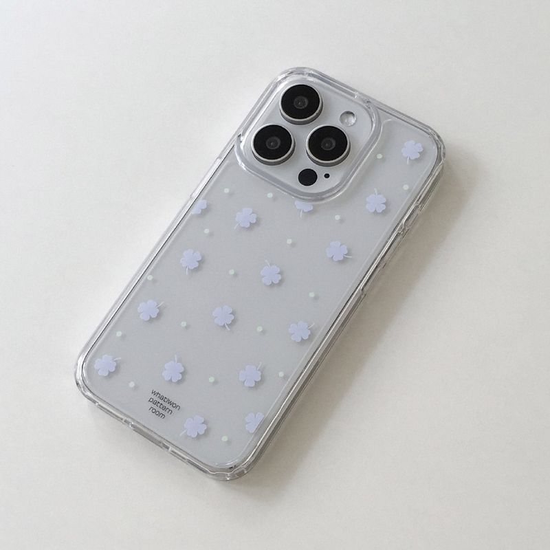 BLUE CLOVER CLEAR CASE