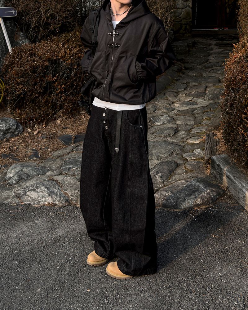 Lexer Fireman Buckle Hooded Jacket