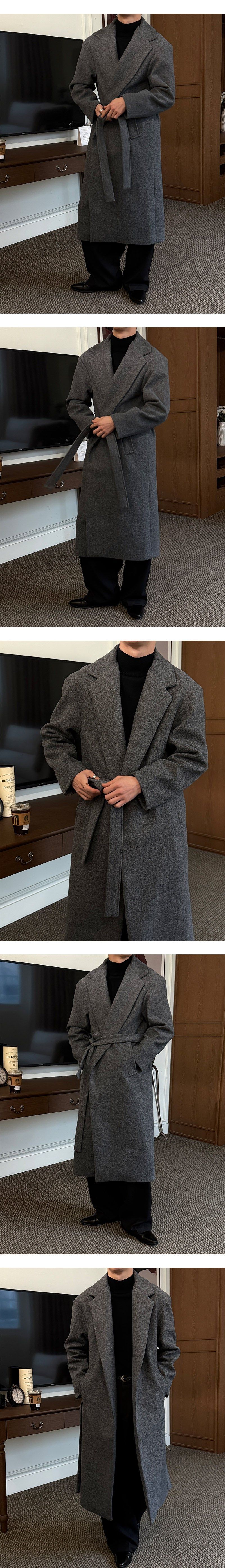 [F/W] Basic robe long coat(2color)