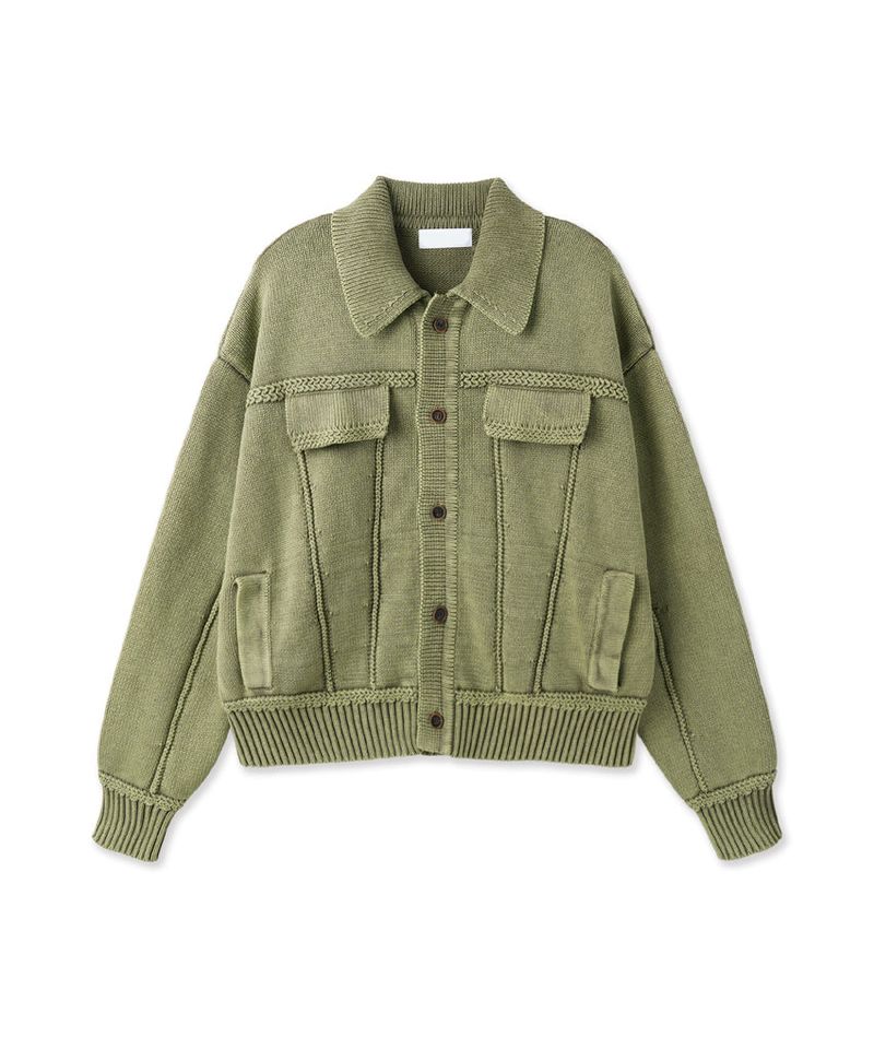 No.1412 trucker washed KNIT CD