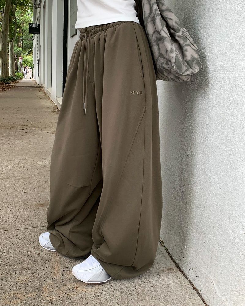 [ORIGINAL] Fib Pintuck Wide Training Two-Way Pants