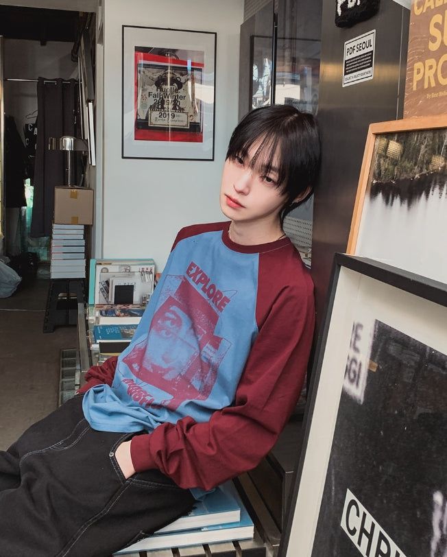 Vision Color Matching Raglan Long Sleeve