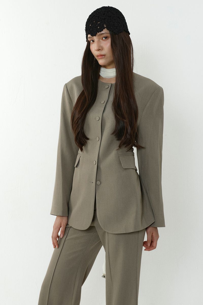 LE LINE JACKET_BEIGE