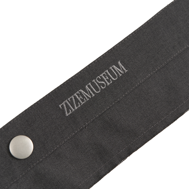 PLEATED SNAP BELT (GRAY)