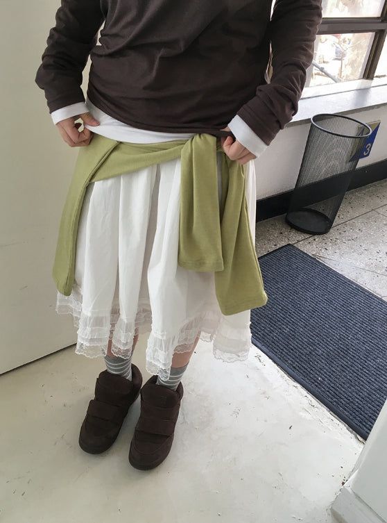 マジュレースバンディングミディスカート