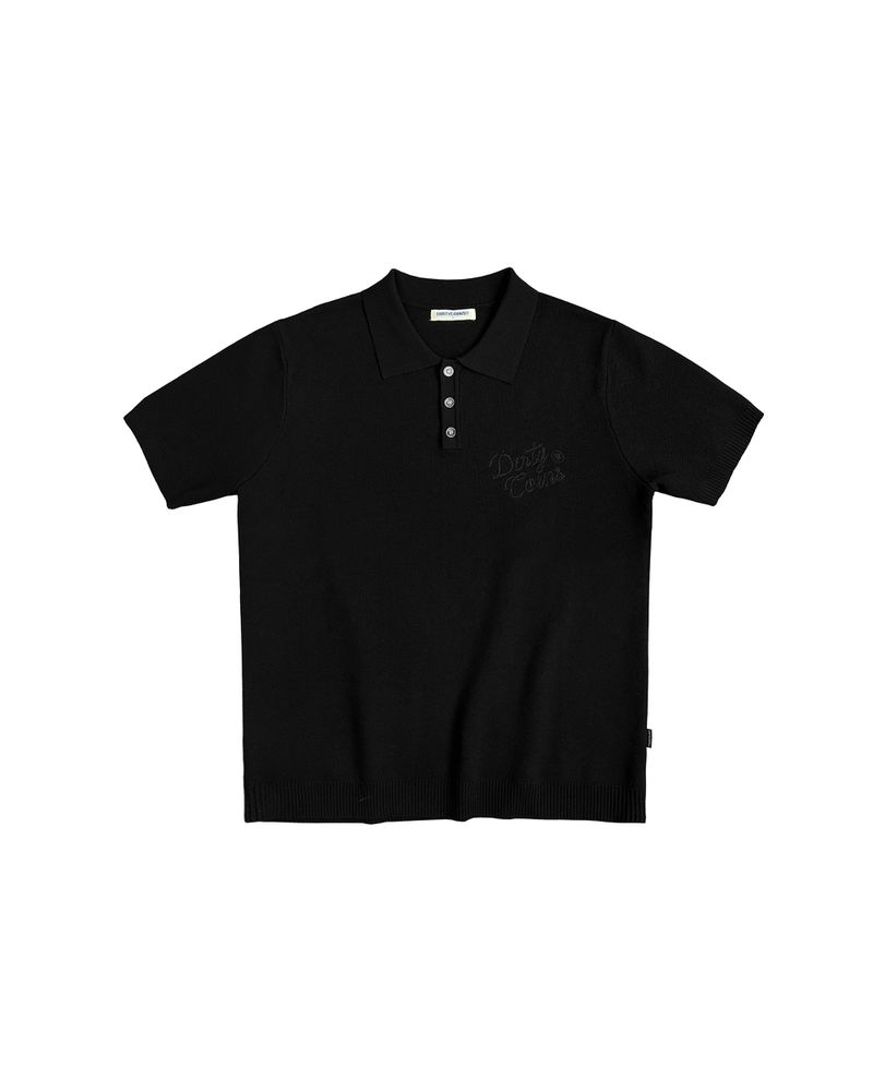 DirtyCoins（ダーティーコインズ）の「DirtyCoins Rope Embroidery Knit Polo Black（Tops）」
