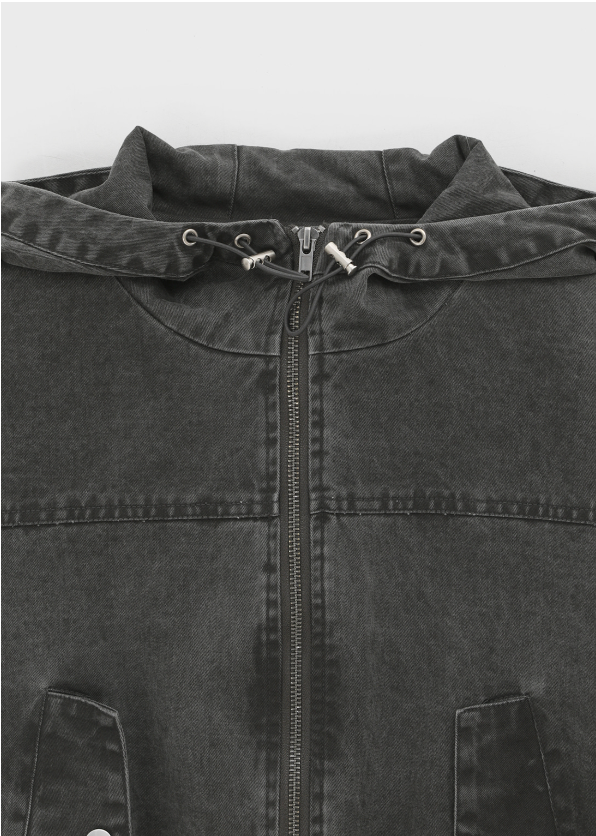 [MADE] Homp Cotton Washed Hooded Jumper
