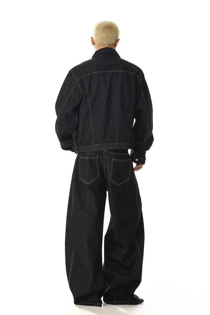 Raw Denim Utility Jacket