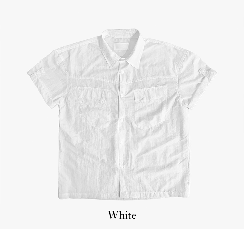 Nylon roll-up western shirt