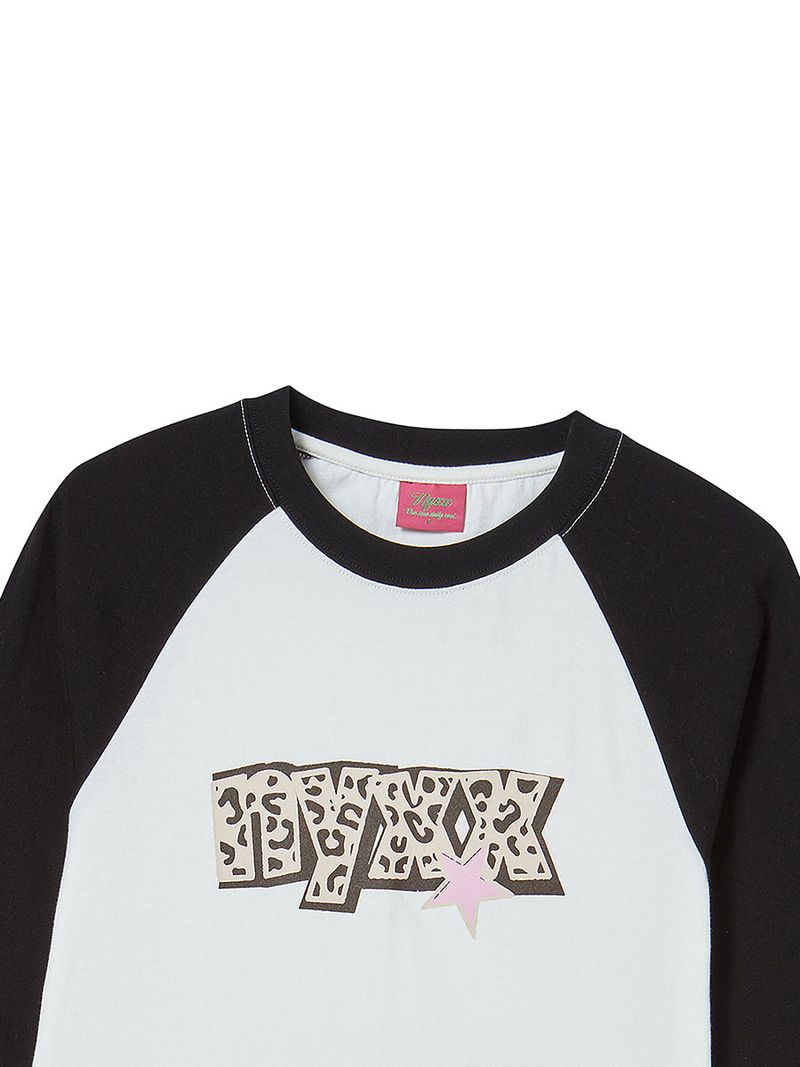 STAR RAGLAN L/S BLACK