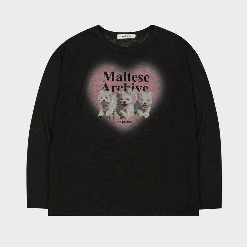 Maltese archive see-through knit