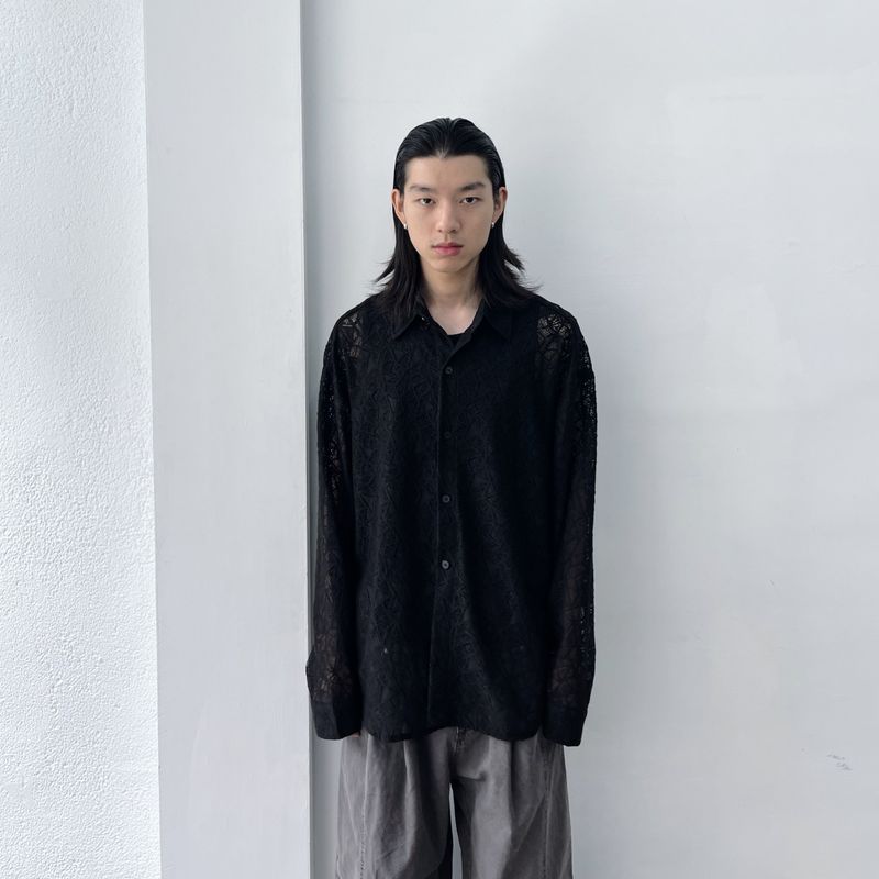 Shadow Textured Sheer Shirt