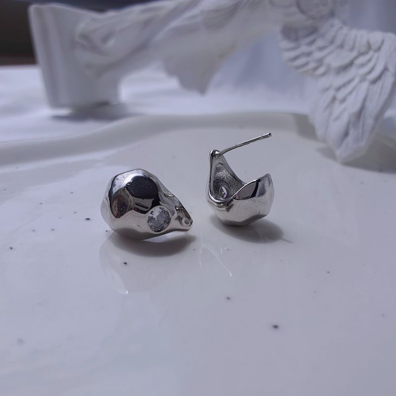 [VIVIZ シンビ Piercing] メテオペブルピアス - Silver Color