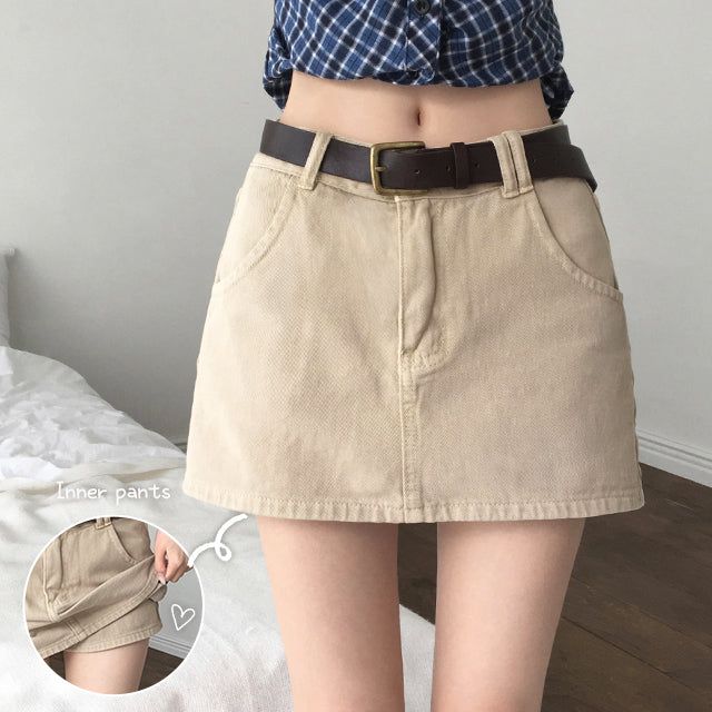 Tony Belt Mini Skirt
