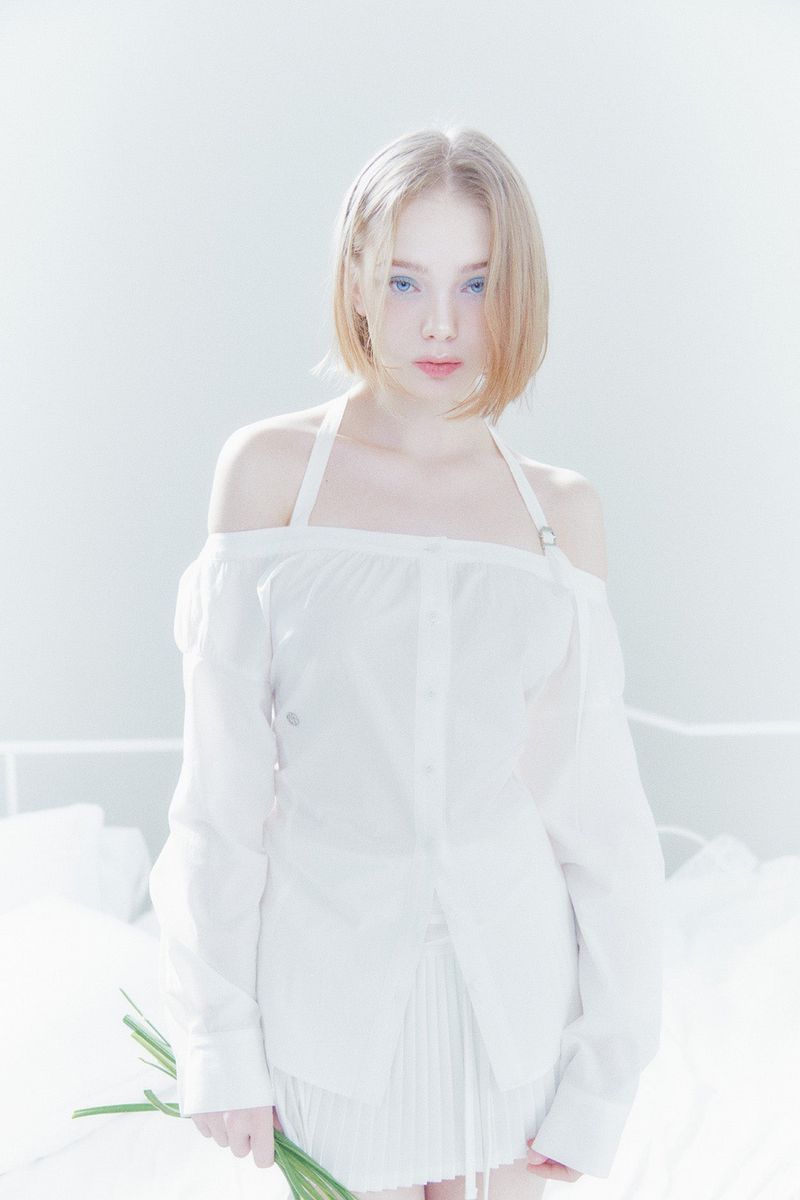 PAIN OR PLEASURE（ペインオアプレジャー）の「SARA HALTER SHIRT white（Tops）」
