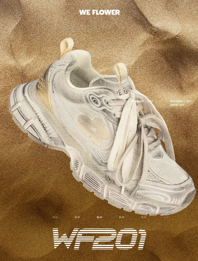 WE FLOWER（ウィフラワー）の「We Flower Vintage Distressed Height-Increasing, Dirty Shoes, Casual and Versatile, Dad Shoes.（Shoes）」